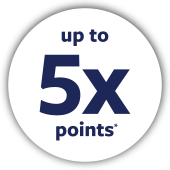 Earn up to 5X the points with the Travel Rewards Credit Card